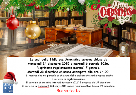 Chiusure Natale 2025