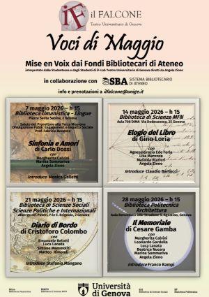 Voci di maggio. Calendario appuntamenti